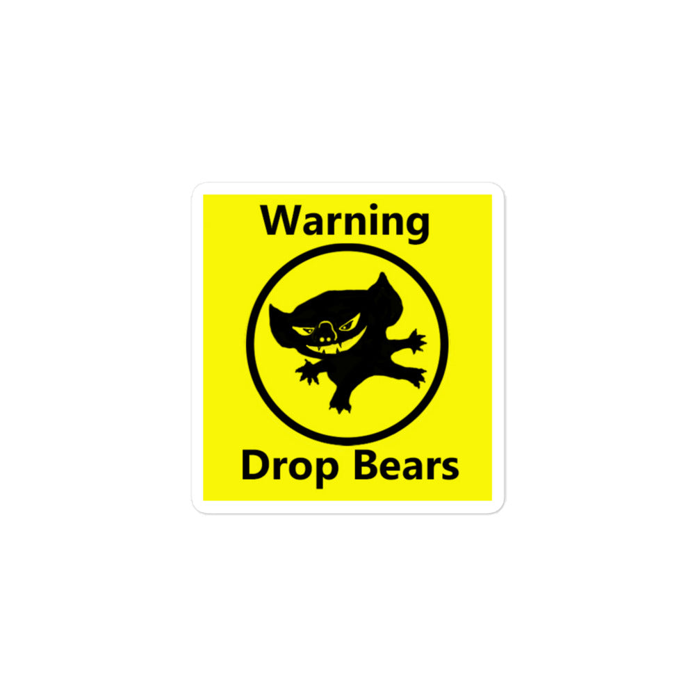 Save the Drop Bear - Bubble-free stickers