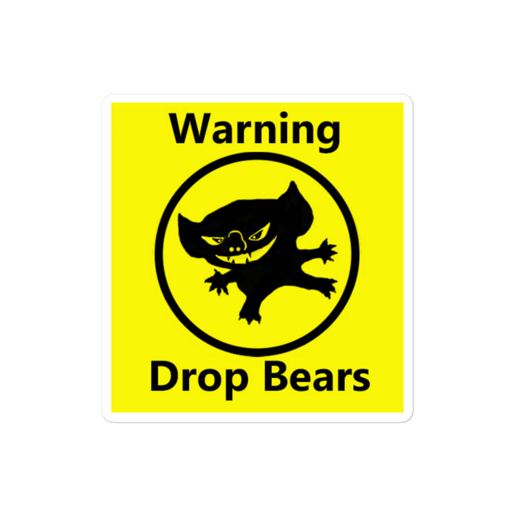 Save the Drop Bear - Bubble-free stickers