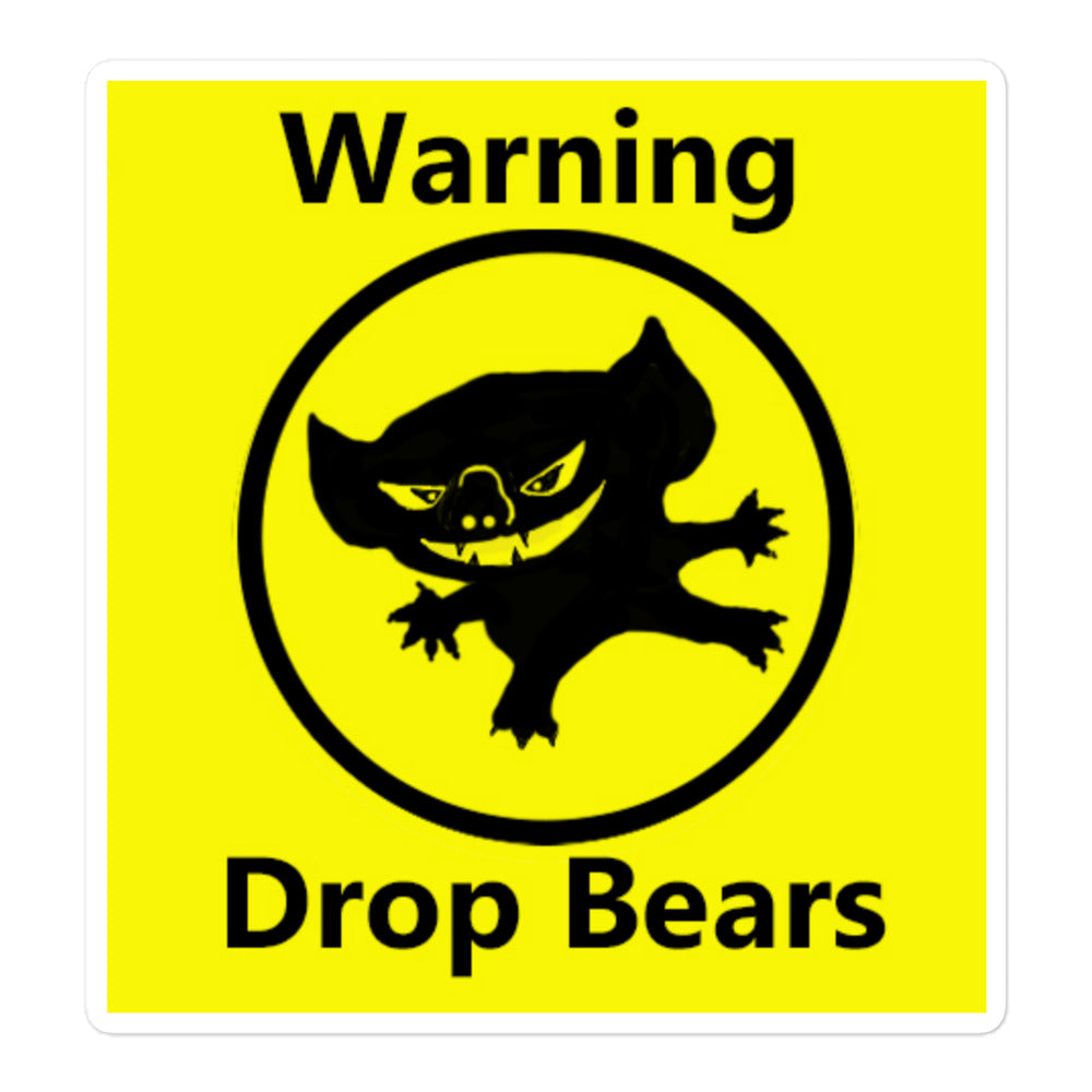 Save the Drop Bear - Bubble-free stickers